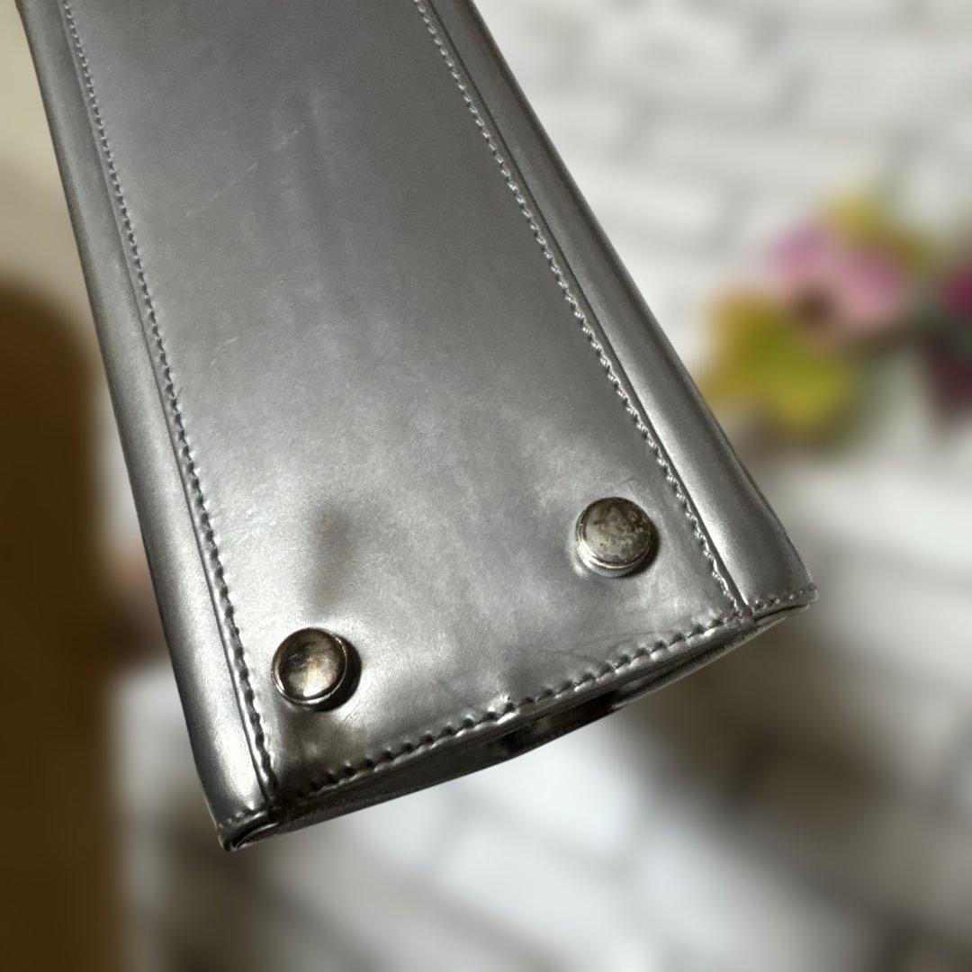 フェラガモ　￼シルバー　￼ミニバッグ