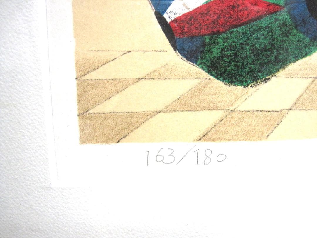 奥津国道 プチ シャポー リトグラフ 婦人画 163/180