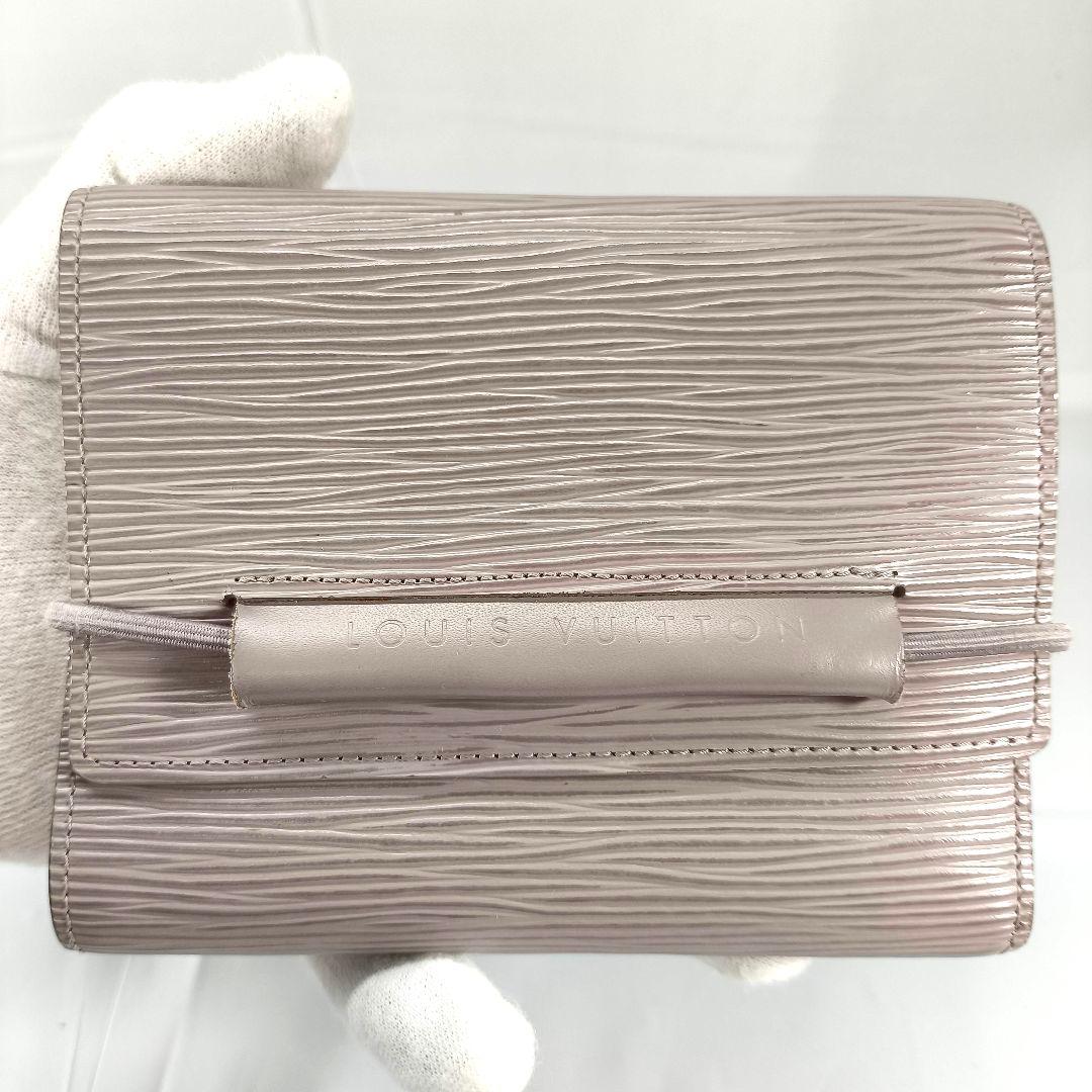 美品 ルイヴィトン エピ ポルトフォイユ エラスティック コンパクトウォレット