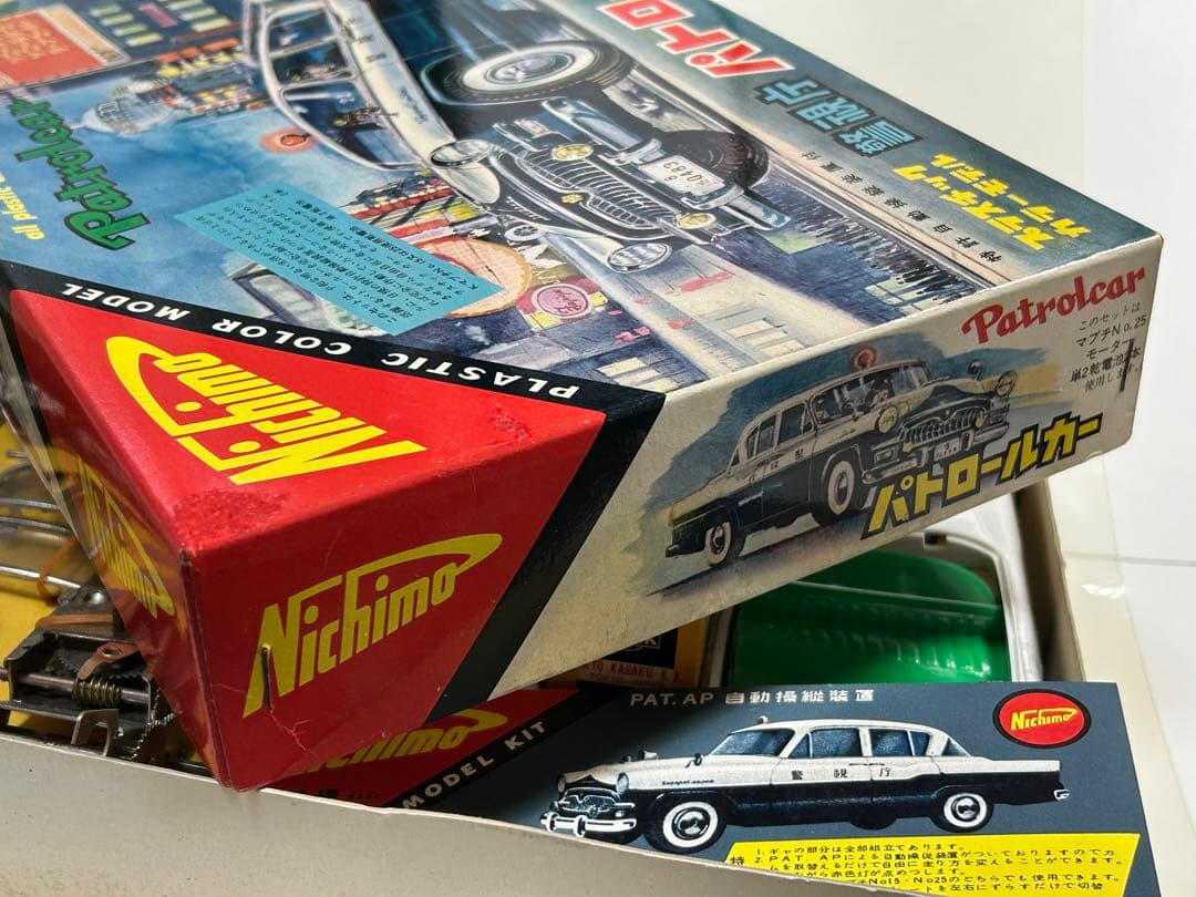 激レア60年以上前 ニチモ ブリキ混成プラモ 警視庁 パトロールカー トヨペット