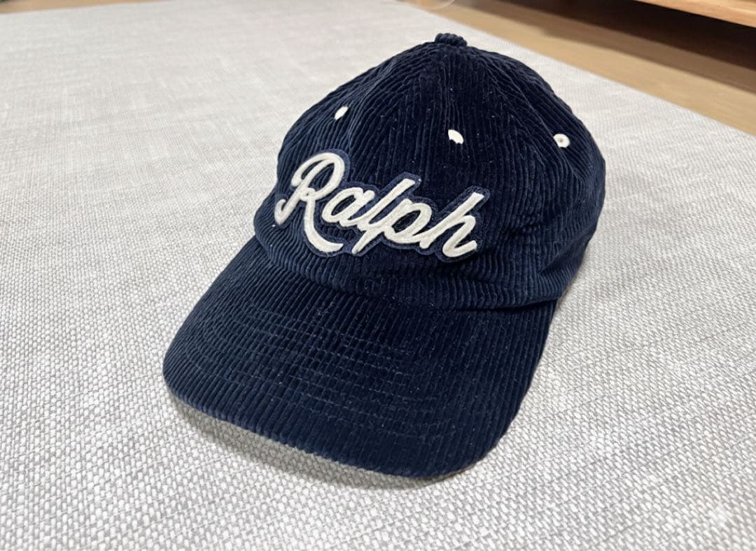 The Ralph ロゴ コーデュロイ ボールキャップ 2025AW／美品