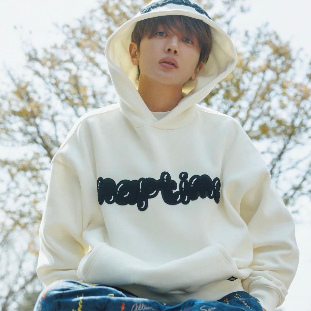 Naptimeワッペンパーカー S アイボリー