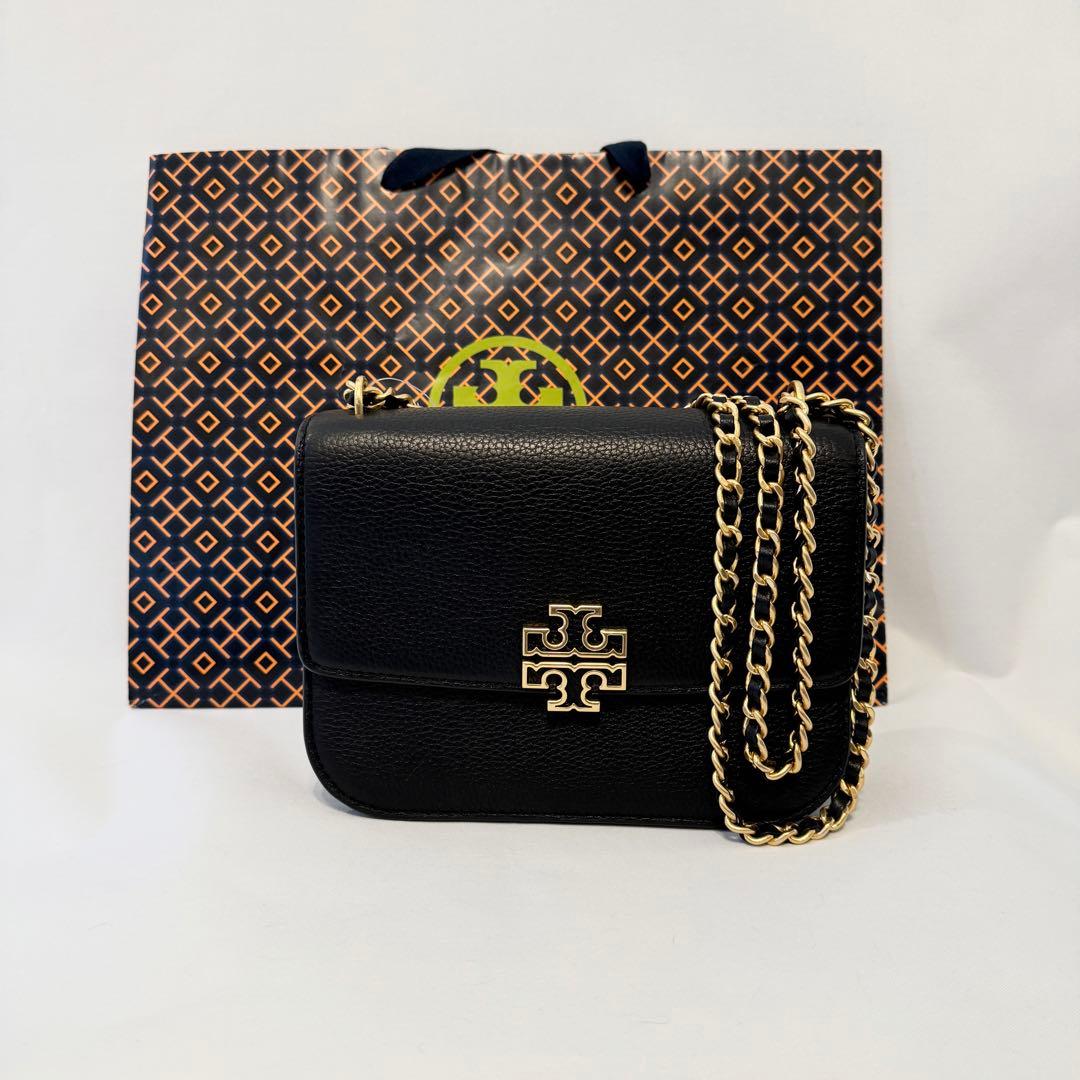 未使用★TORY BURCH 3way スモール レザーショルダーバッグ　黒