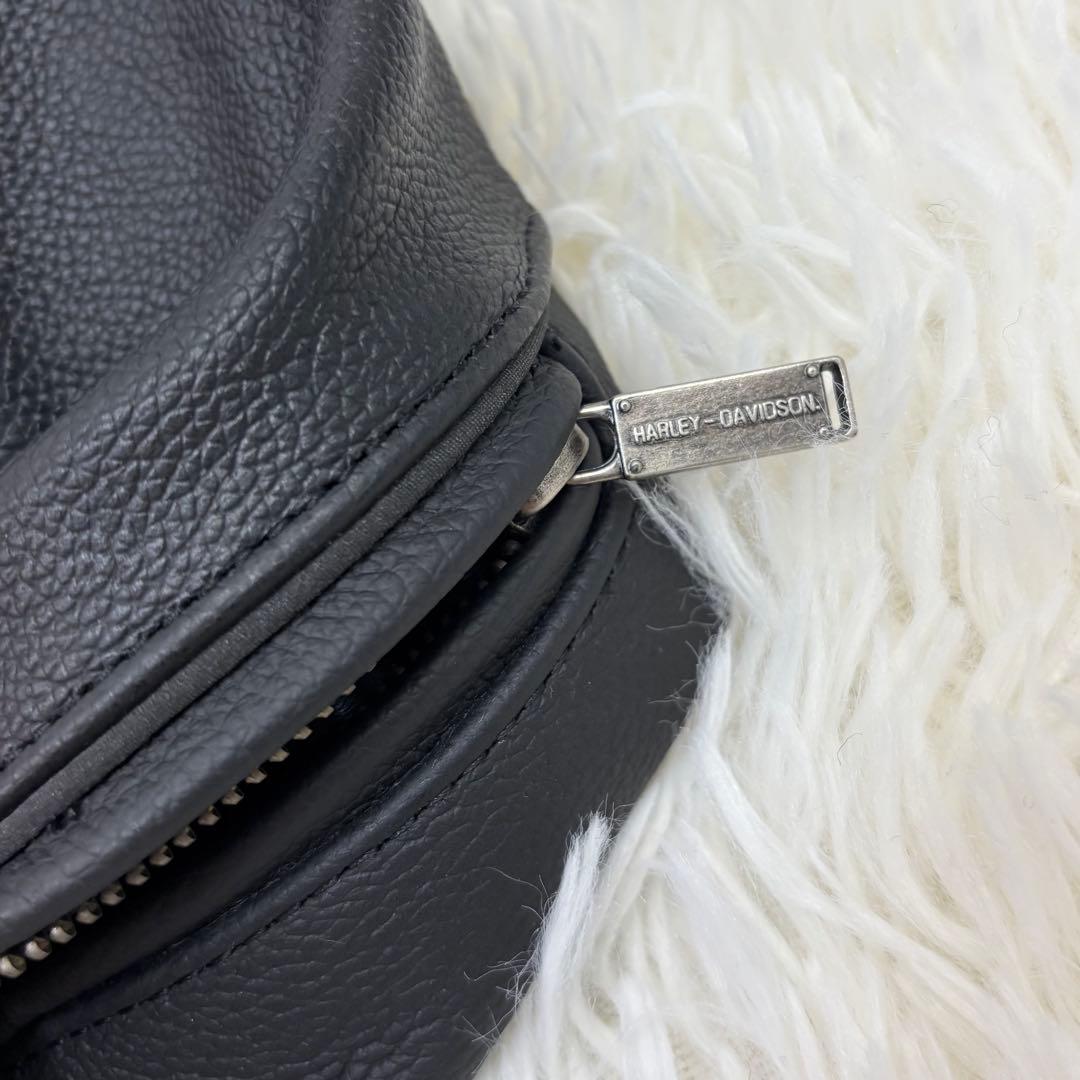 メガサイズ！ハーレーダビッドソン シングル ライダースジャケット 黒 XXL