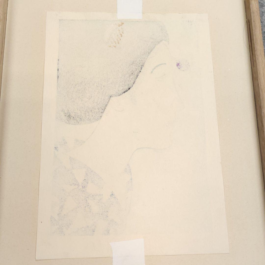 (最終値下)竹久夢二『浴衣の女』　額入版画