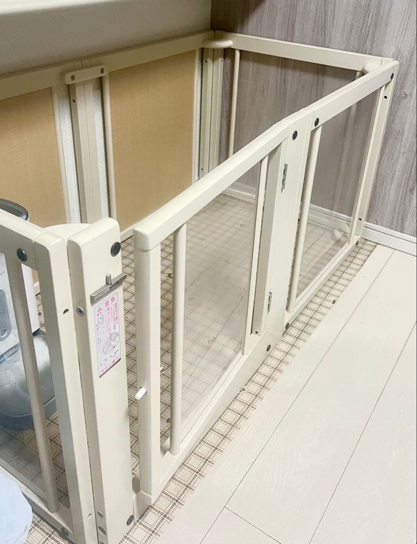 小型犬用透明パネルサークル 60x125x65cm