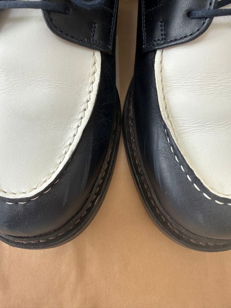 REGAL リーガル　Uチップ バイカラー　紺白　本革　W21C