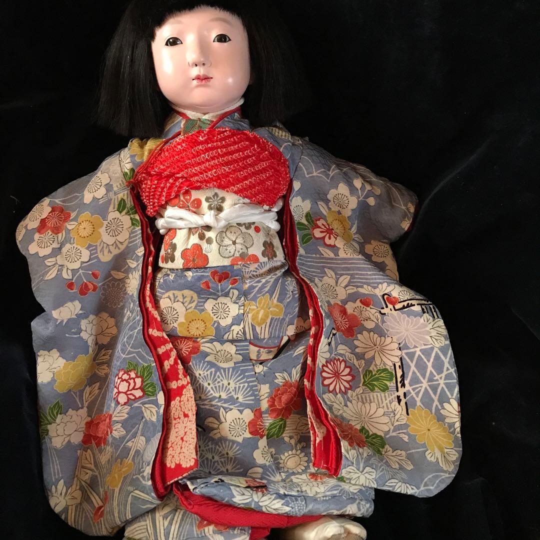 市松人形　春水　12号　昭和初期　鳴きます