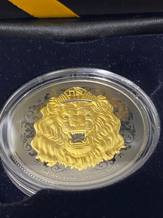 No.6　2022　ニウエ 　ユダのライオン 　ゴールドブラックエンパイア　銀貨