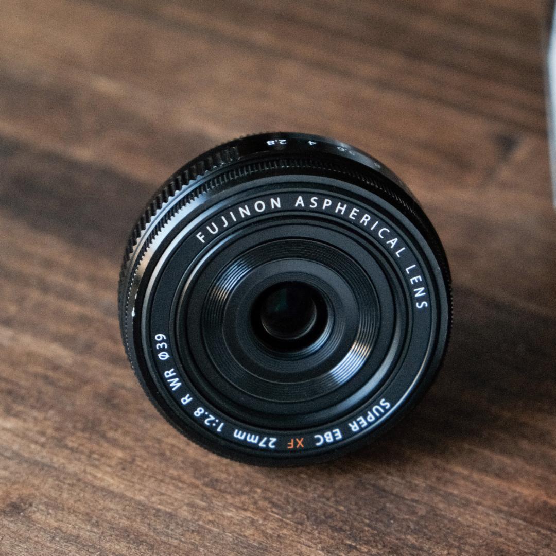 [良品]FUJIFILM X27mmF2.8 R WR/パンケーキレンズ