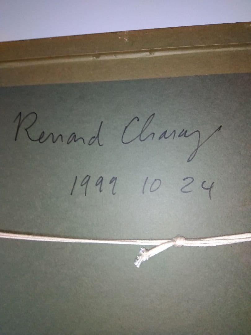 【ベルナール・シャロワ】　デッサン・アールヌーボー風 女性肖像画