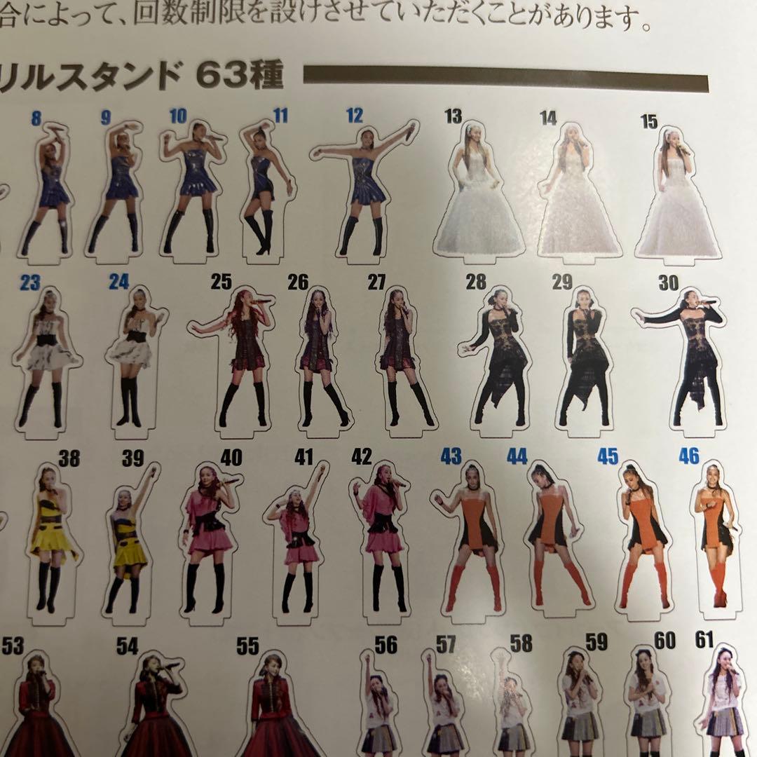 安室奈美恵 Final Space アクリルスタンド、マステ