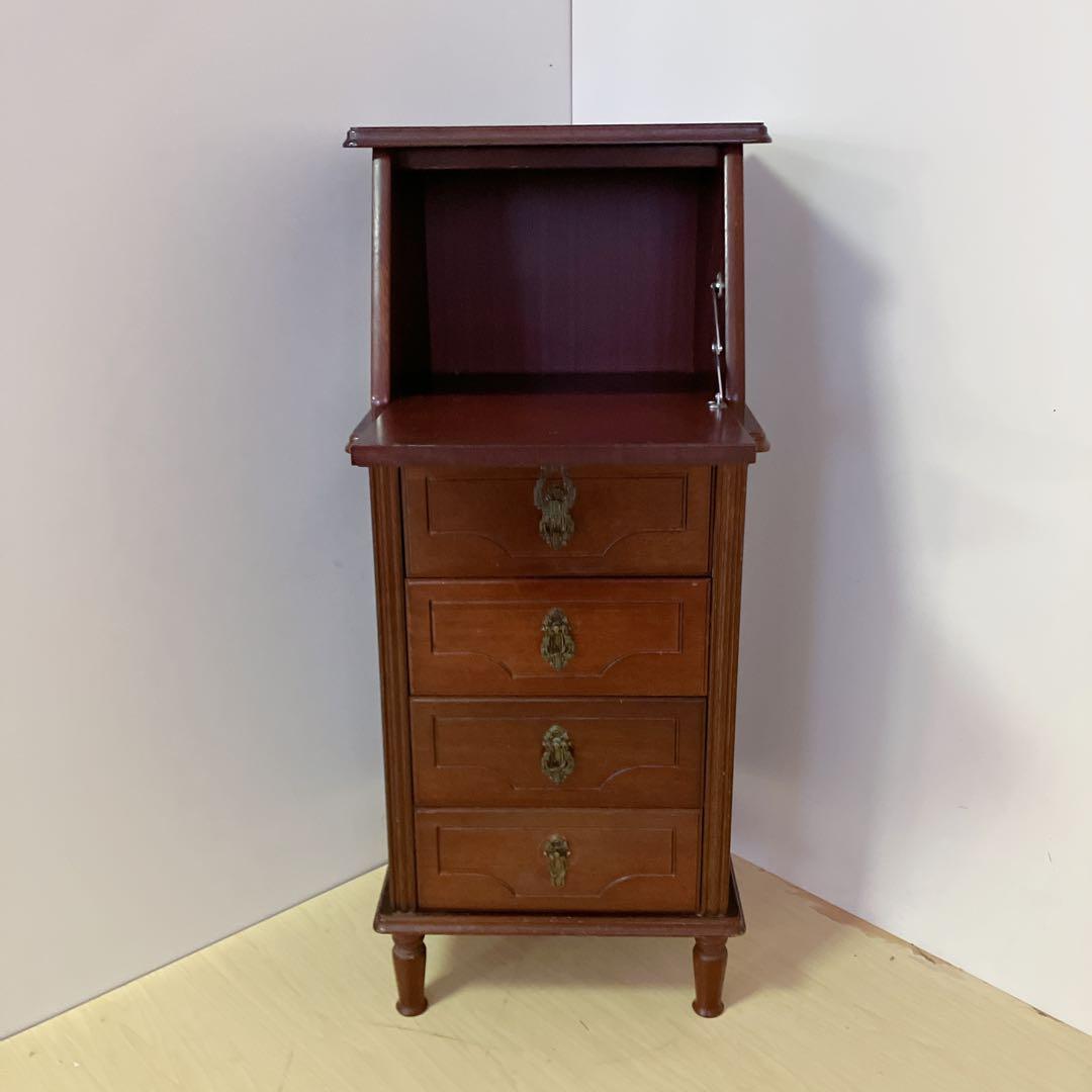 木製　電話台　FAX台　ビューロー　サイドチェスト　サイドラック　デスク