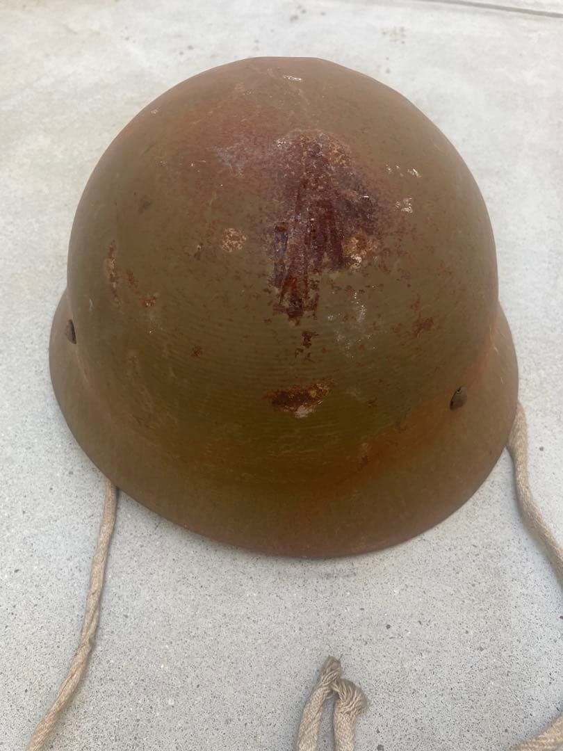 大日本帝国 旧日本軍 鉄兜 鉄帽 ヘルメット　ミリタリー　鉄帽覆　0.8kg