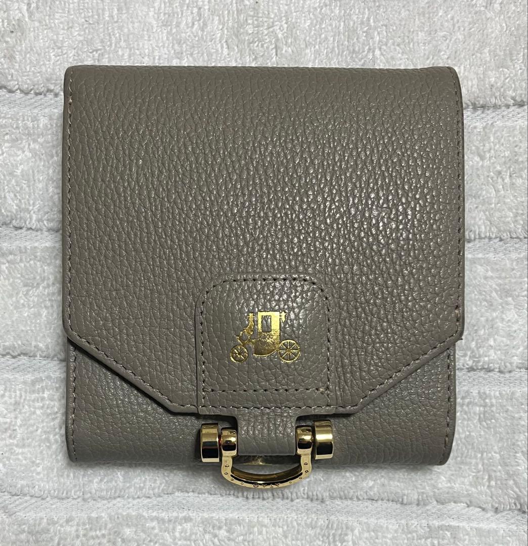 ATAO 財布 二つ折り財布 ロトロ グレージュ