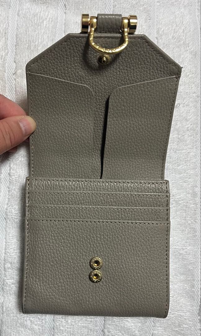 ATAO 財布 二つ折り財布 ロトロ グレージュ