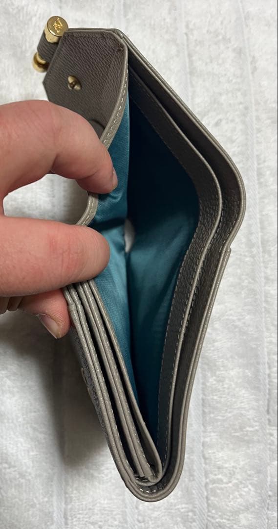 ATAO 財布 二つ折り財布 ロトロ グレージュ