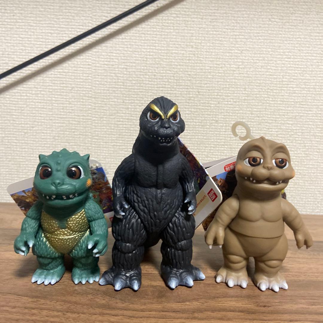 ムービーモンスターシリーズ　怪獣人形劇ゴジばん ソフビ3体セット　タグ付き