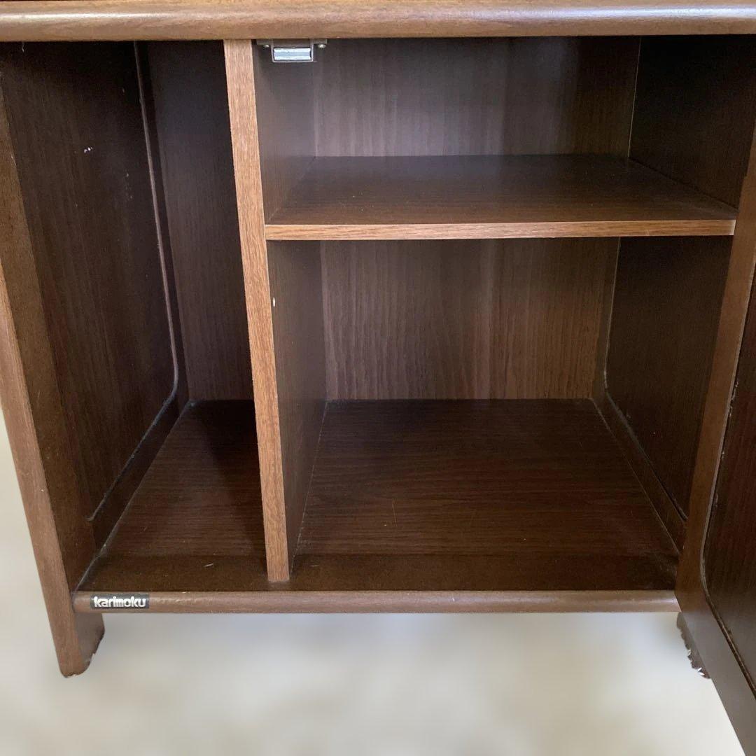 karimoku カリモク　電話台　コンセント付き　オールド