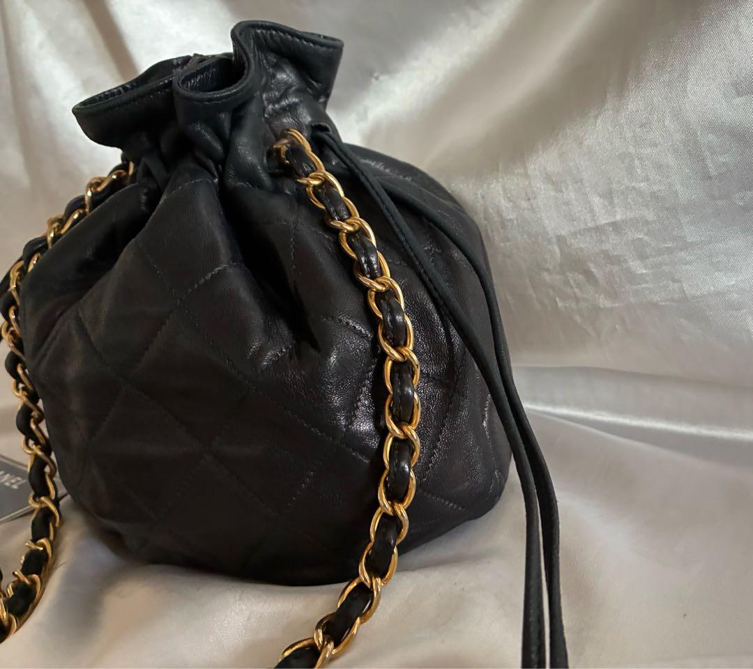 にこにこ 様♡CHANEL 巾着　マトラッセ　ラムスキン チェーンバッグ