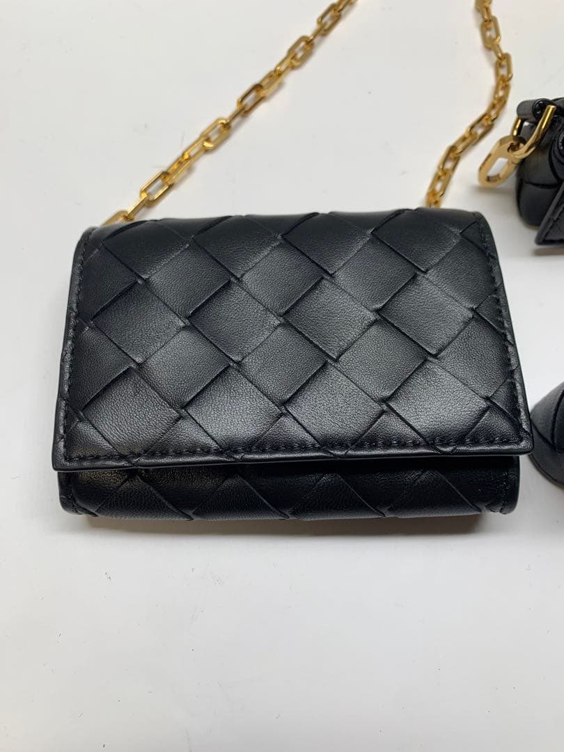 超美品　BOTTEGA VENETA Card Case On Chain
