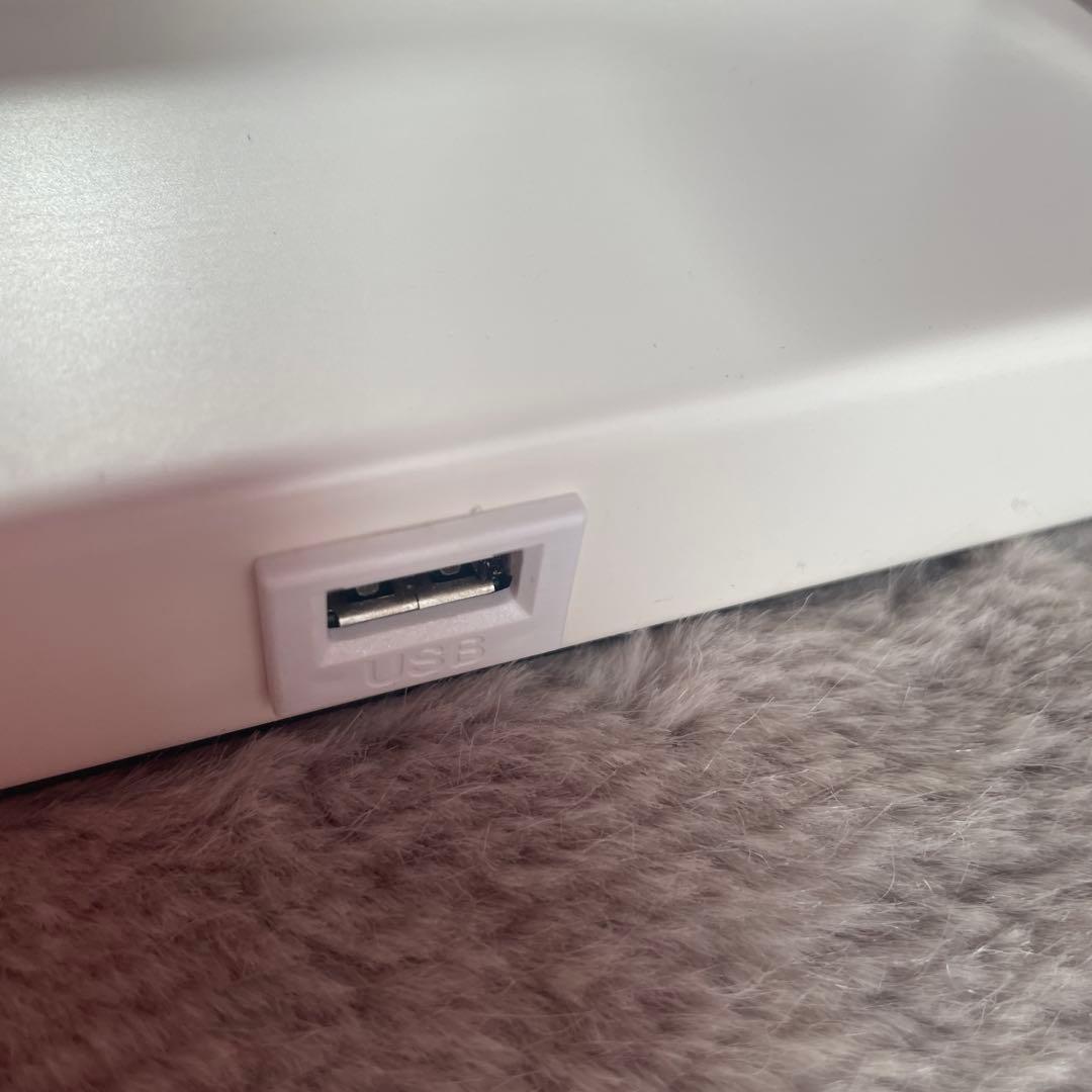 フランフラン　エルドラド ハリウッドミラー 女優ミラー　ホワイト 卓上