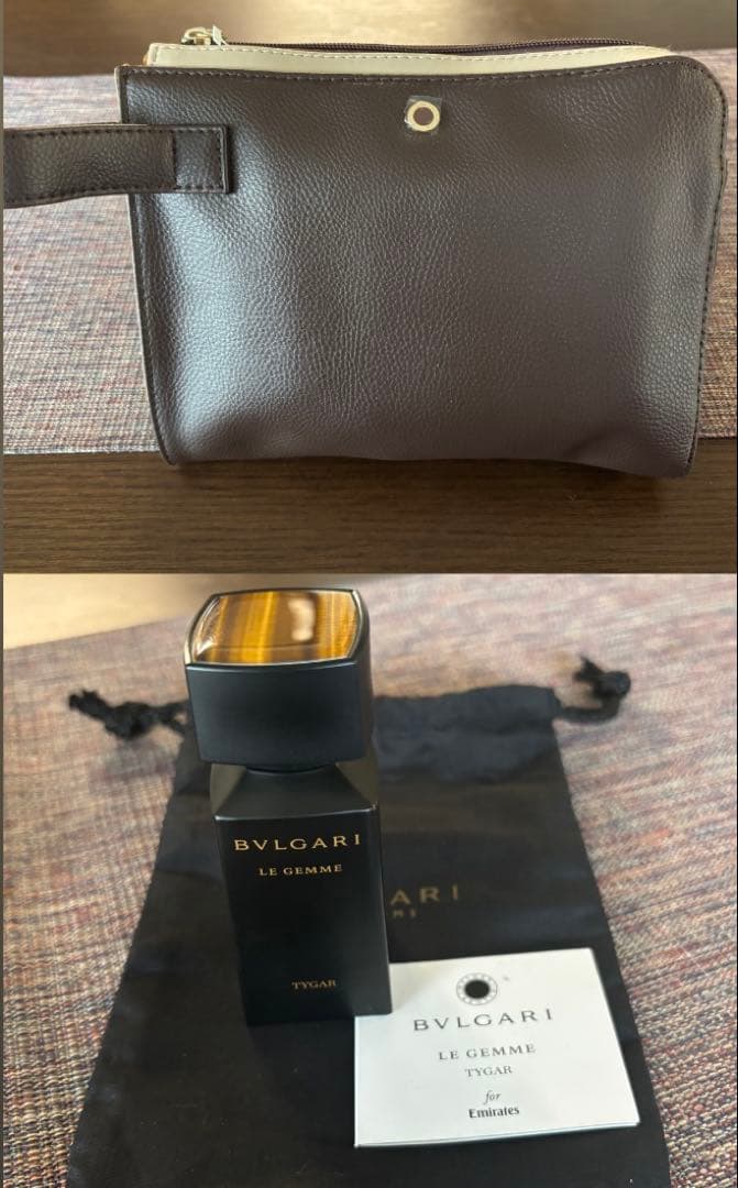 【BVLGARI香水&ポーチ】エミレーツ航空 ファーストクラス