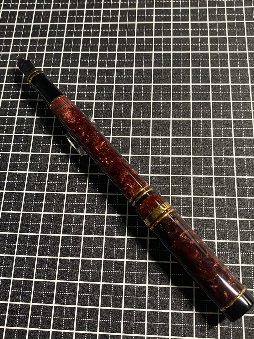 筆記具 PARKER Duofold International Marble-red