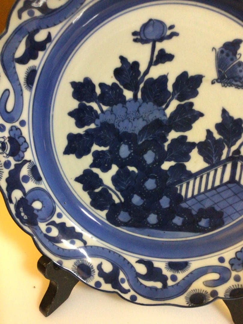 古伊万里 直径約23センチ 皿