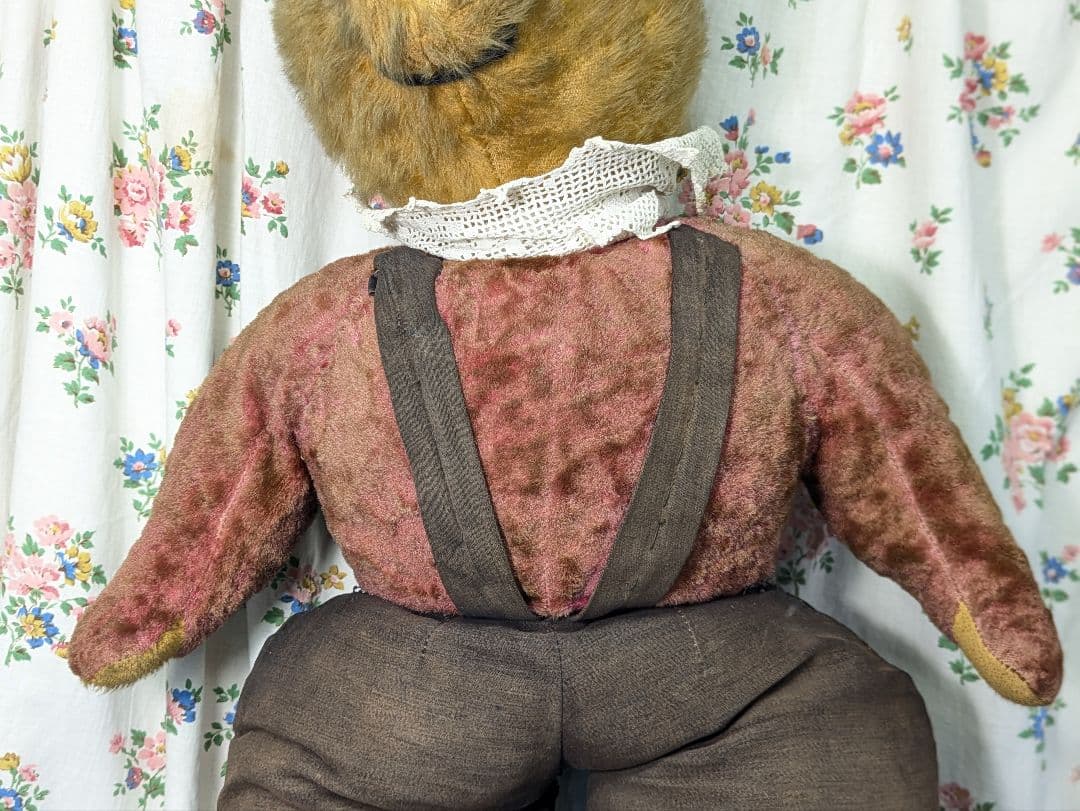 超特大 イギリス アンティーク テディベア アンティークベア　身長72cm