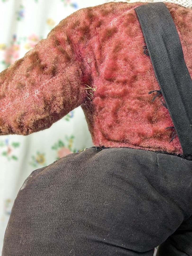 超特大 イギリス アンティーク テディベア アンティークベア　身長72cm