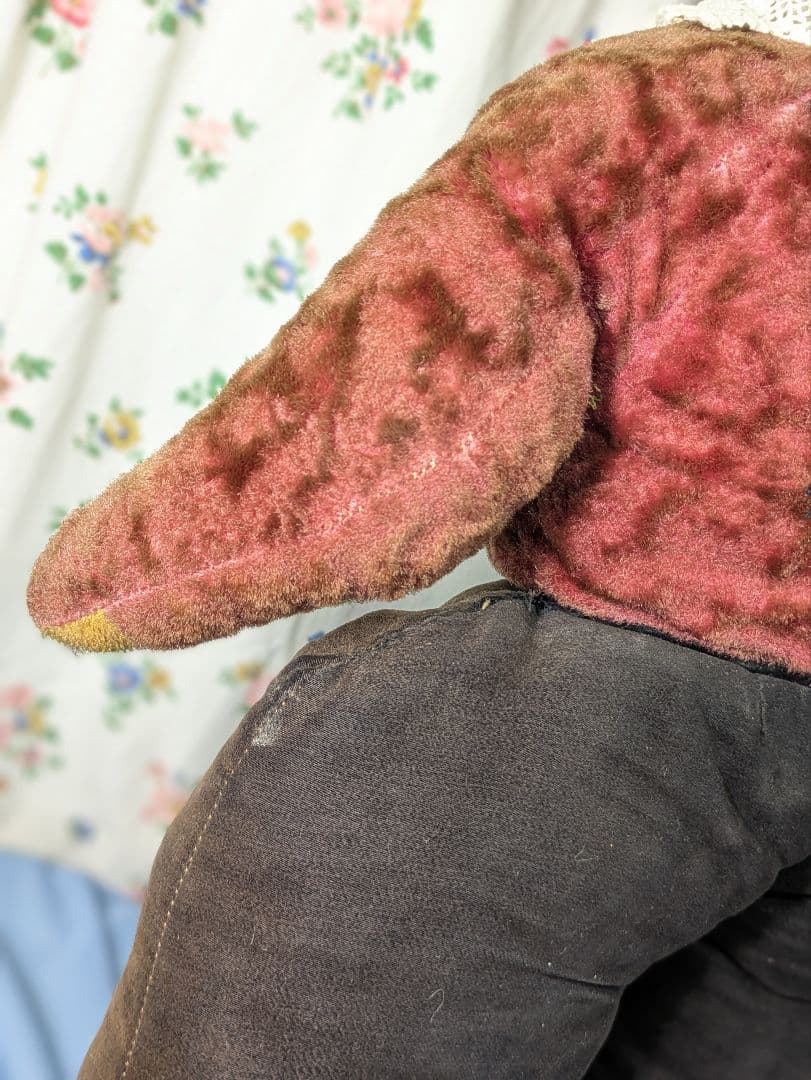 超特大 イギリス アンティーク テディベア アンティークベア　身長72cm