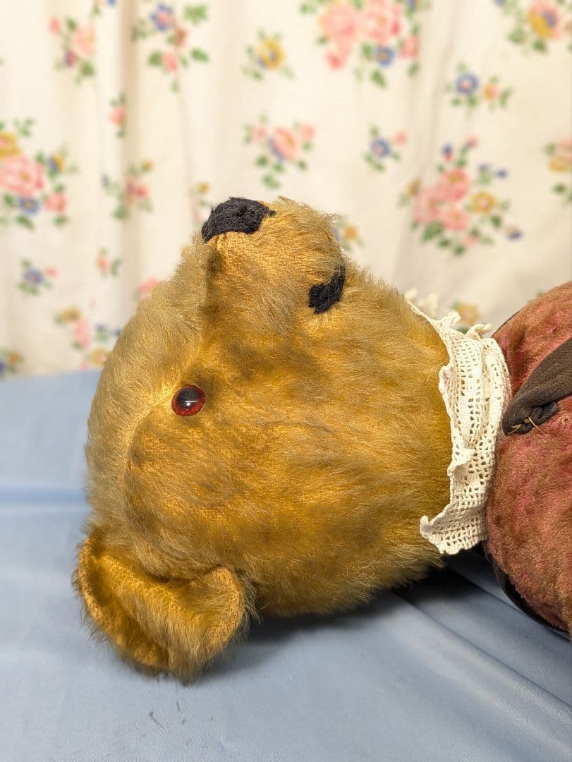 超特大 イギリス アンティーク テディベア アンティークベア　身長72cm