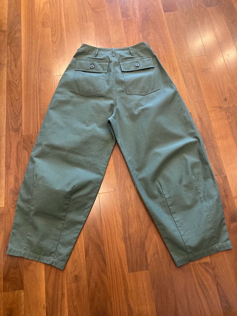 RHCロンハーマン　ワイドミリタリーパンツ（カーキ）