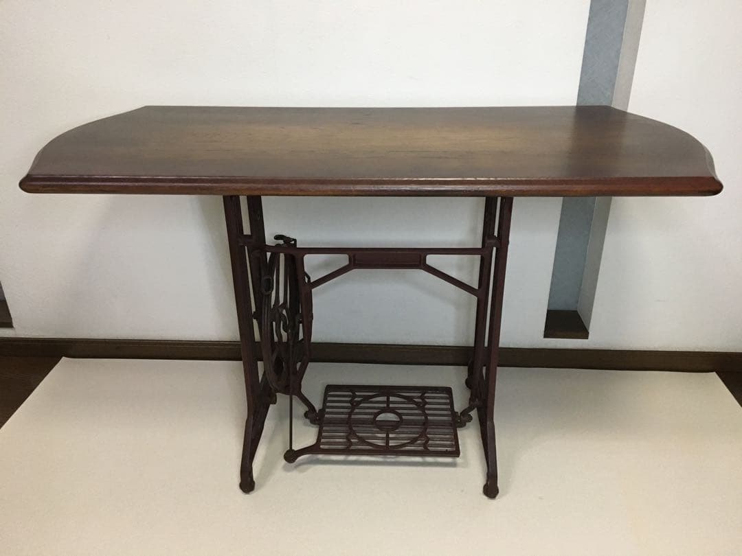 天板部のみ　ジャノメ 足踏み ミシンテーブル 飛騨産業の天板 リメイクテーブル