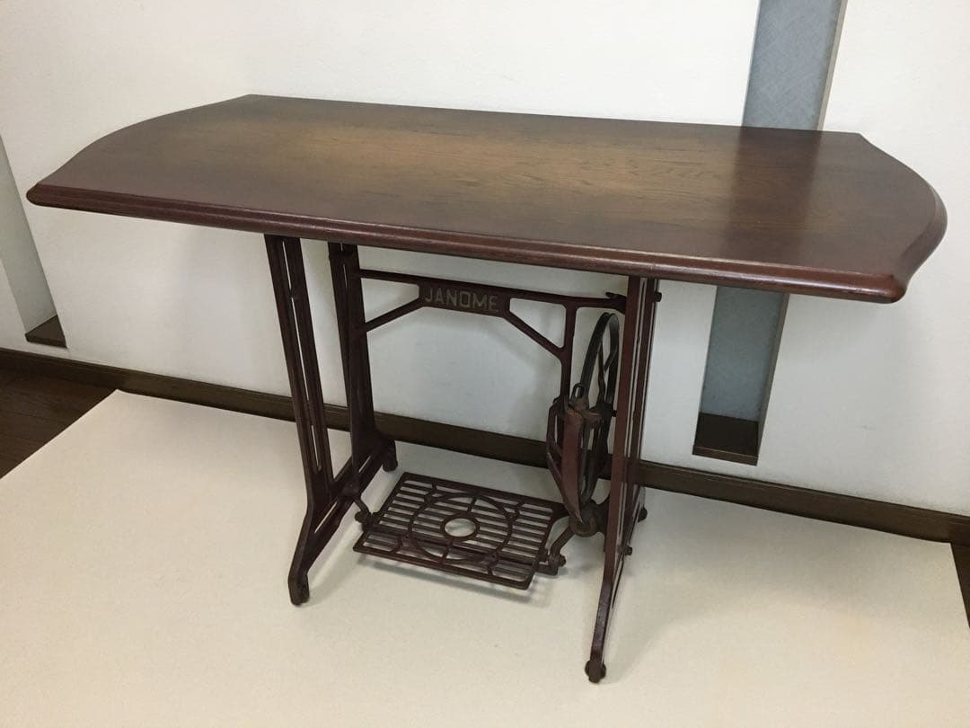 天板部のみ　ジャノメ 足踏み ミシンテーブル 飛騨産業の天板 リメイクテーブル