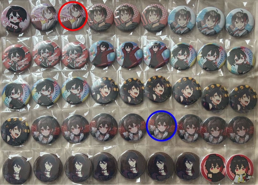 めろんぱーかー　KAITOストーリー　缶バッジ45個