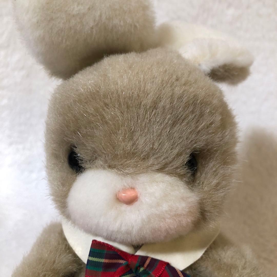 昭和レトロ【セキグチ】オルゴール　首振り　うさぎ　ぬいぐるみ　ロッキンチェアー