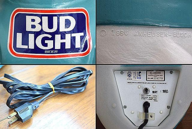 80’s BUDLIGHT バドライト スパッズマッケンジー ビンテージ ランプ
