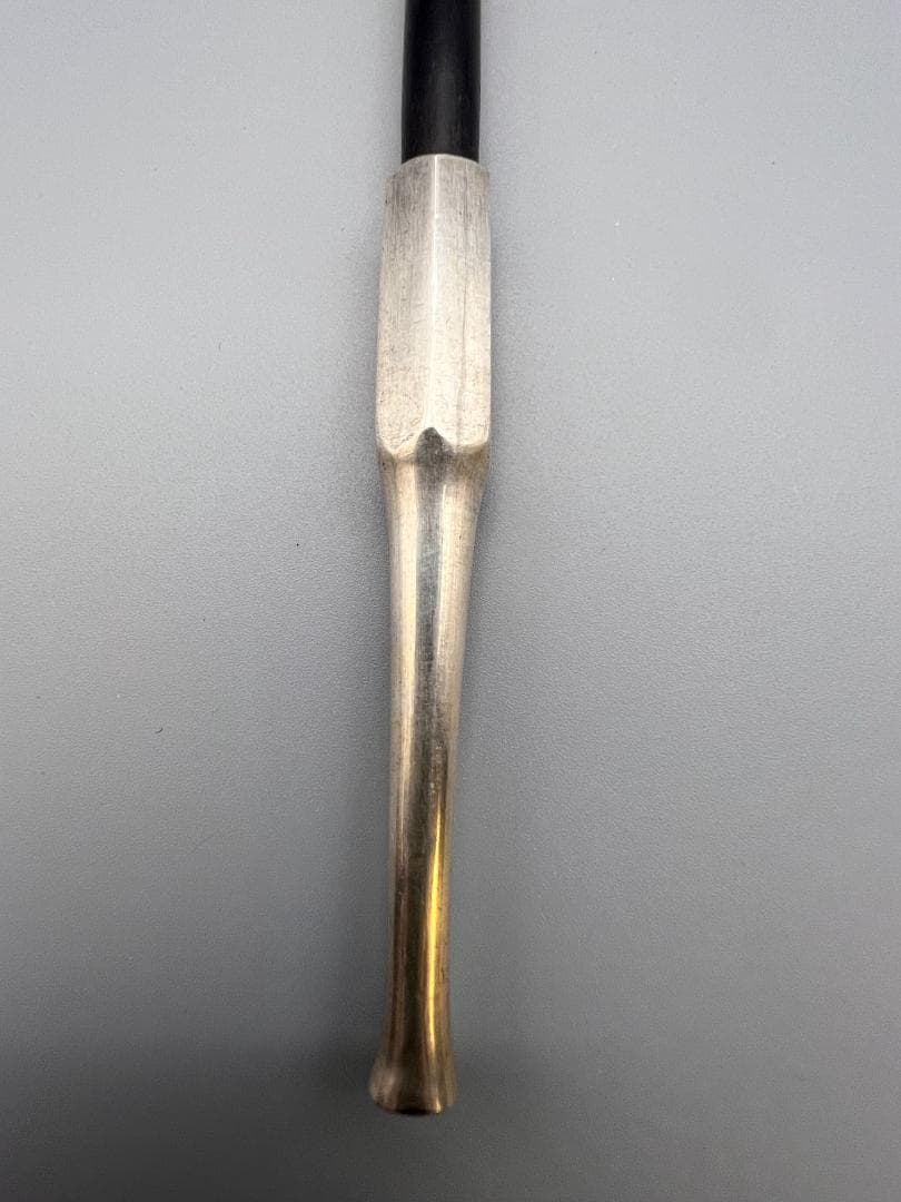 【海】純銀煙管　六角形　キセル　純刻印　銀細工　アンティーク　重量約45g