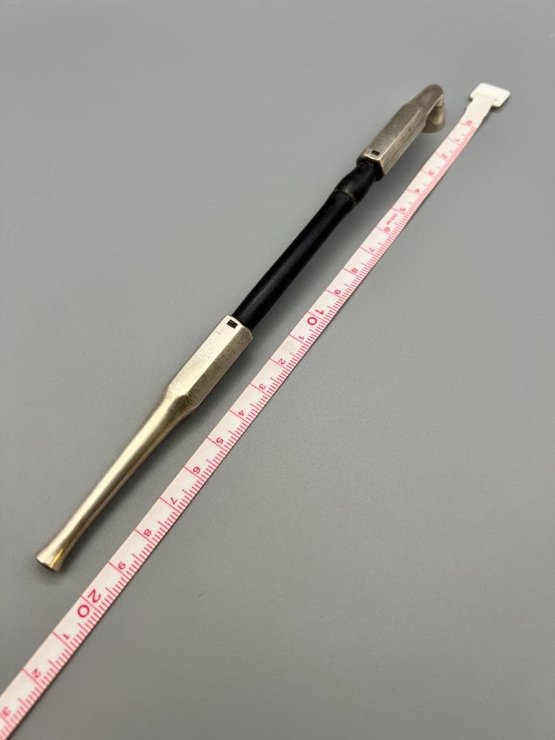 【海】純銀煙管　六角形　キセル　純刻印　銀細工　アンティーク　重量約45g