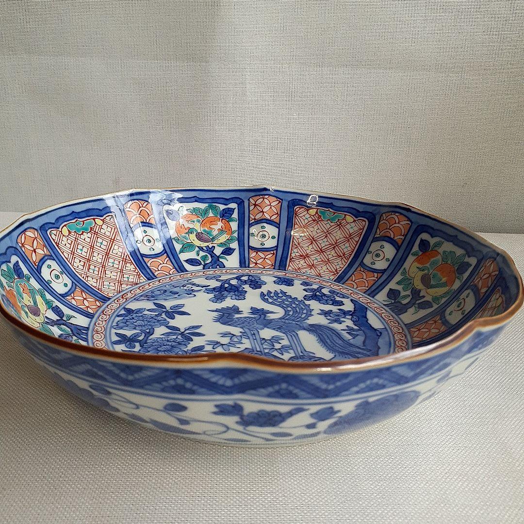 京焼　清水焼　昭阿弥　高野昭阿弥　色絵　芙蓉手　鉢