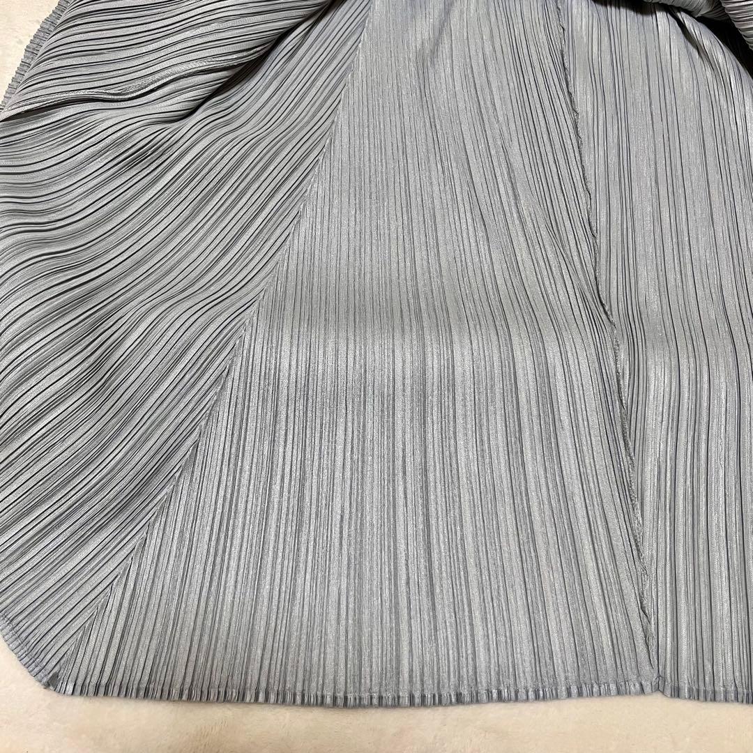 ISSEY MIYAKE イッセイミヤケ プリーツプリーズ シルバー スカート