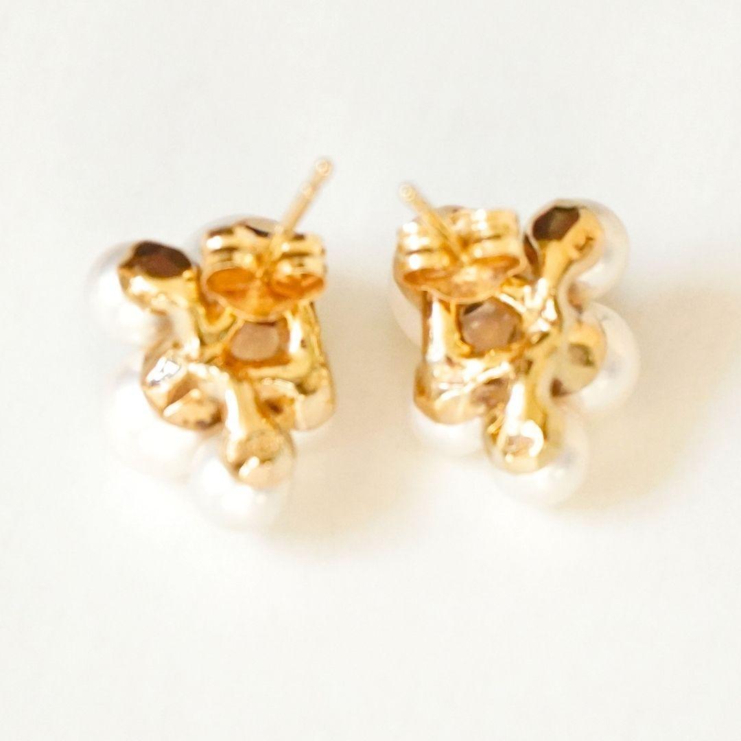 ete エテ パールピアス ポスト キャッチ K18