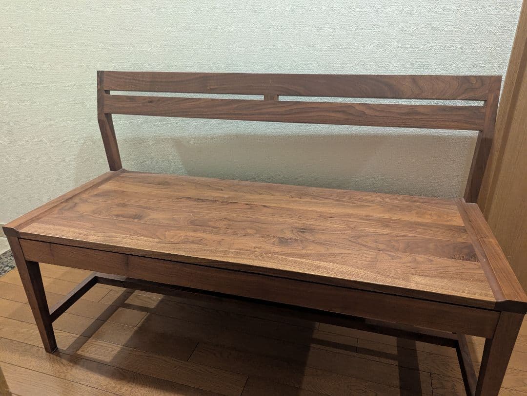 ルンバ対応！ ウォールナット材 ベンチ 幅118cm