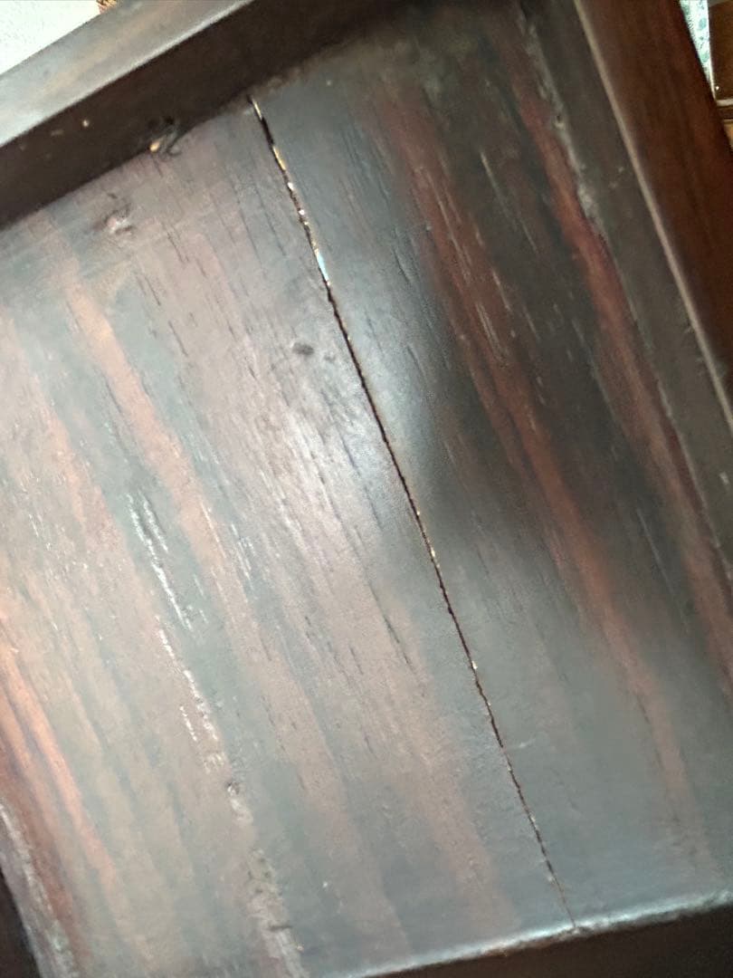 木製彫刻 裁縫箱 小物入れ 収納ボックス レリーフ アンティーク シンガポール