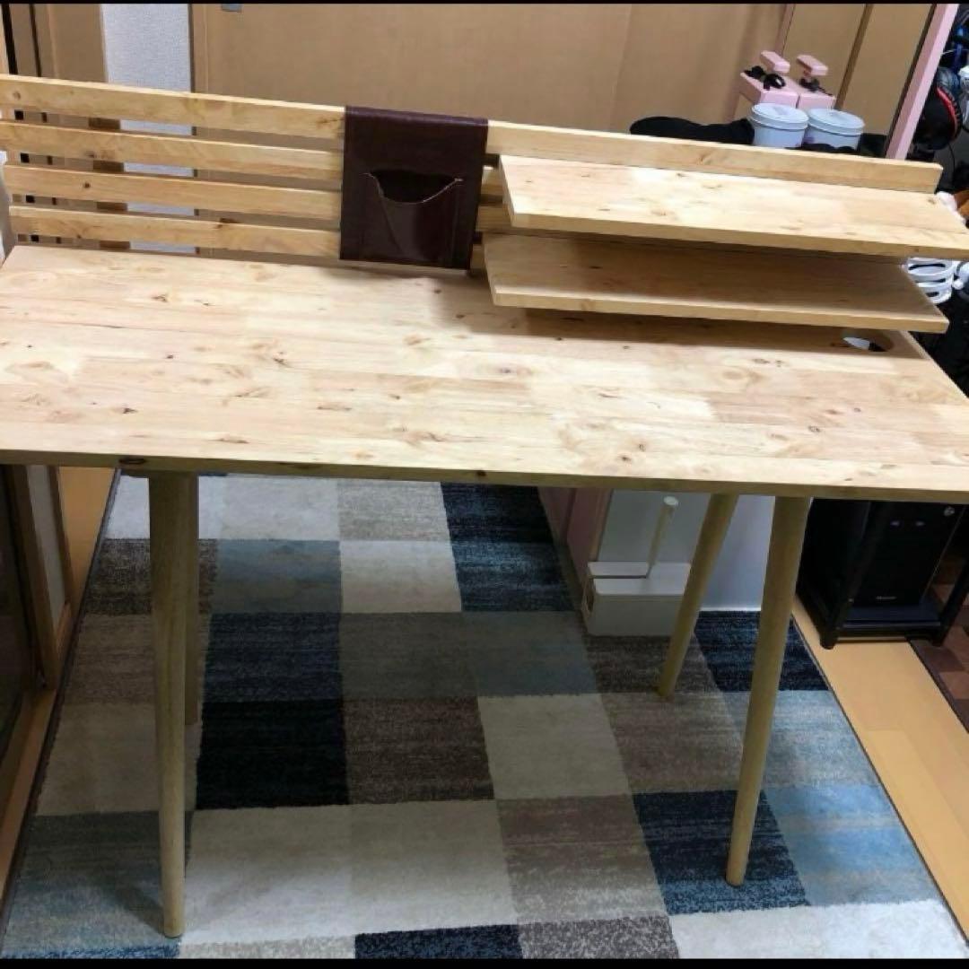 木製テーブル　パソコンデスク