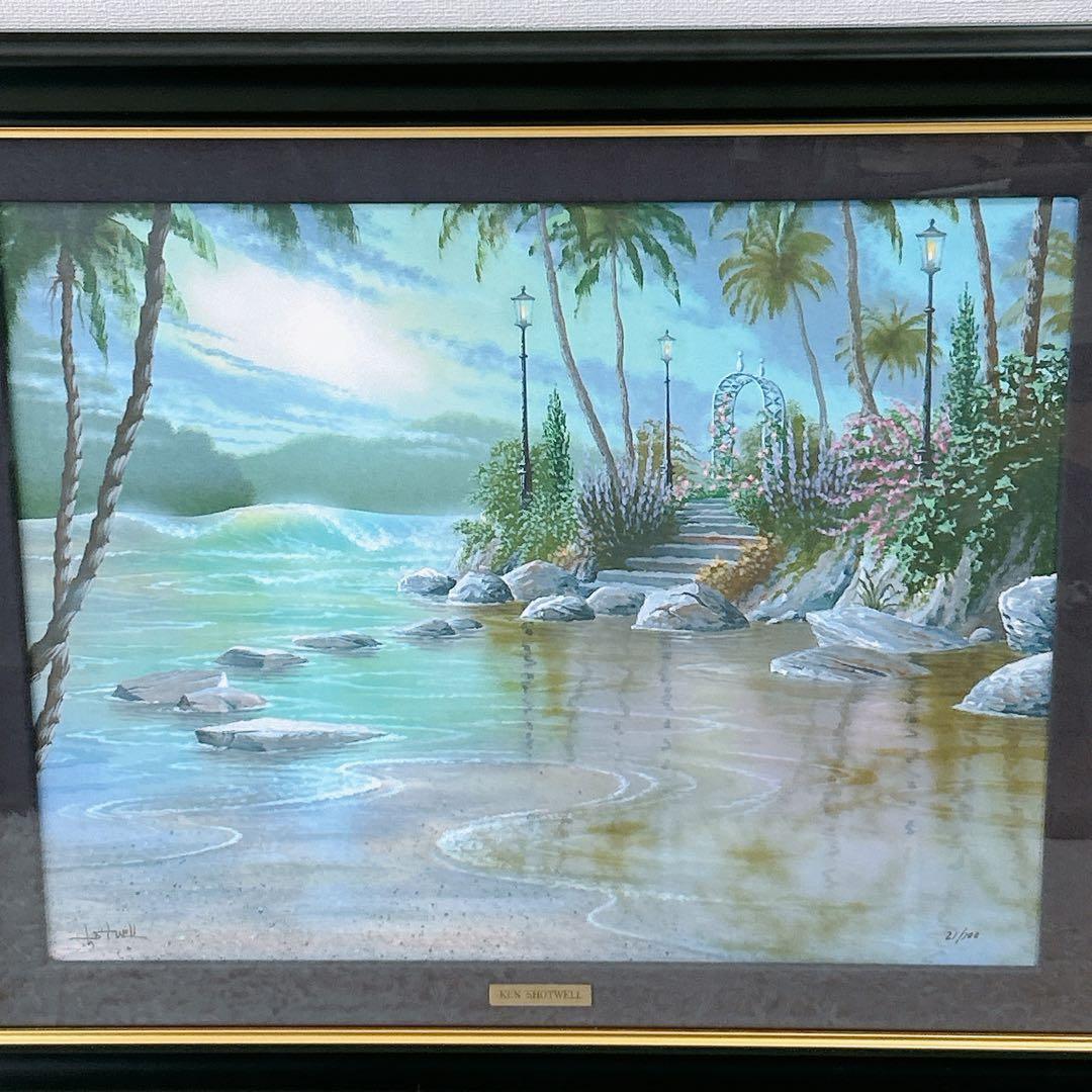 【真作】ケン・ショットウェル★ルミナ―ト版画★ステッピング・ストーンズ・パース