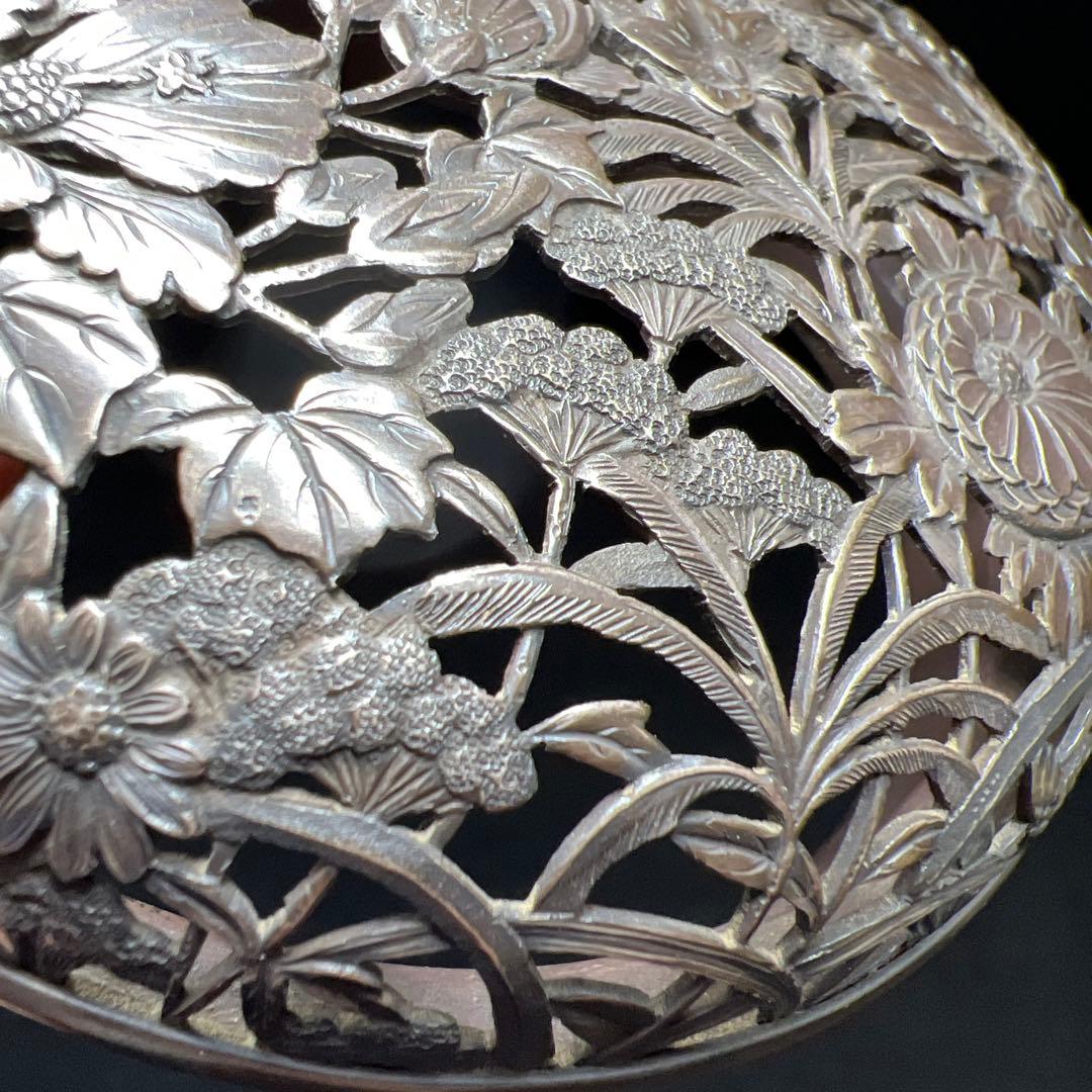 中国元時代　七官青磁　上手　銀火屋香炉　木箱付　東Y7-1203☆2Fトサオ