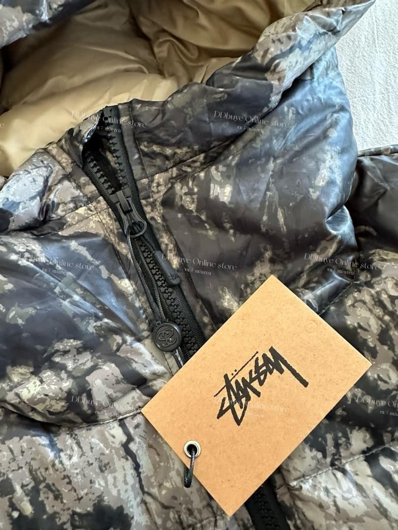 STUSSY Micro Rip Down パーカー ダウンジャケット S